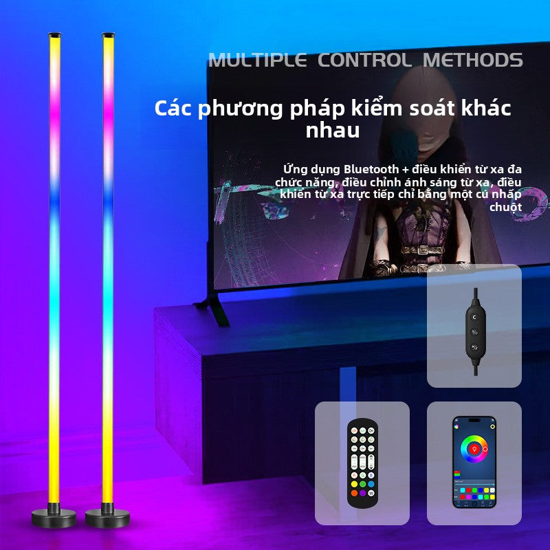 đèn sàn đèn đón âm thanh phòng khách phòng ngủ điện cạnh tranh không khí đèn