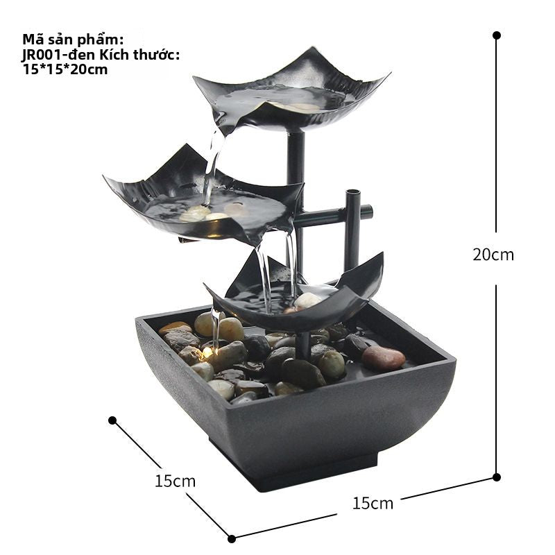 Đồ trang trí nước chảy đầy màu sắc đồ trang trí màn hình phòng khách đồ trang trí đồ trang trí nước