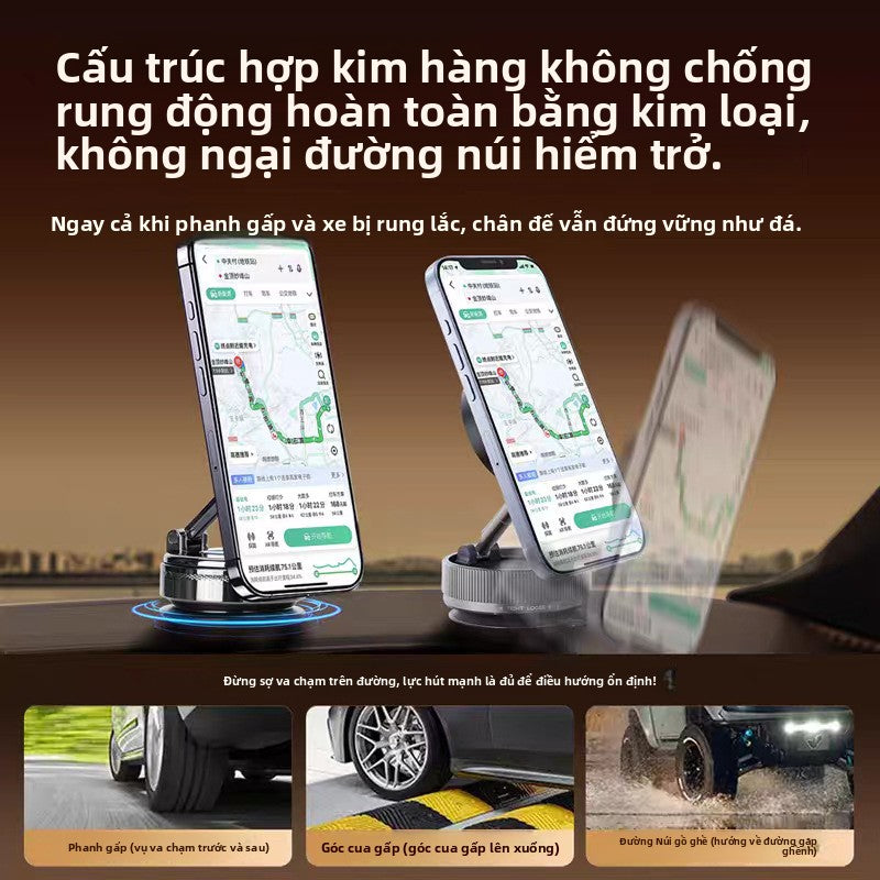 giá đỡ kim loại magsafe 2025 mới chân không hấp phụ từ tính hút xe điều hướng đặc biệt