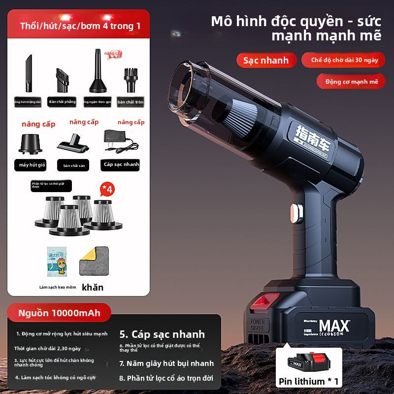 [FLASHSALE]máy hút bụi xe sạc không dây cho xe gia đình công suất hút lớn mạnh nhỏ cầm tay mini xe (Copy)