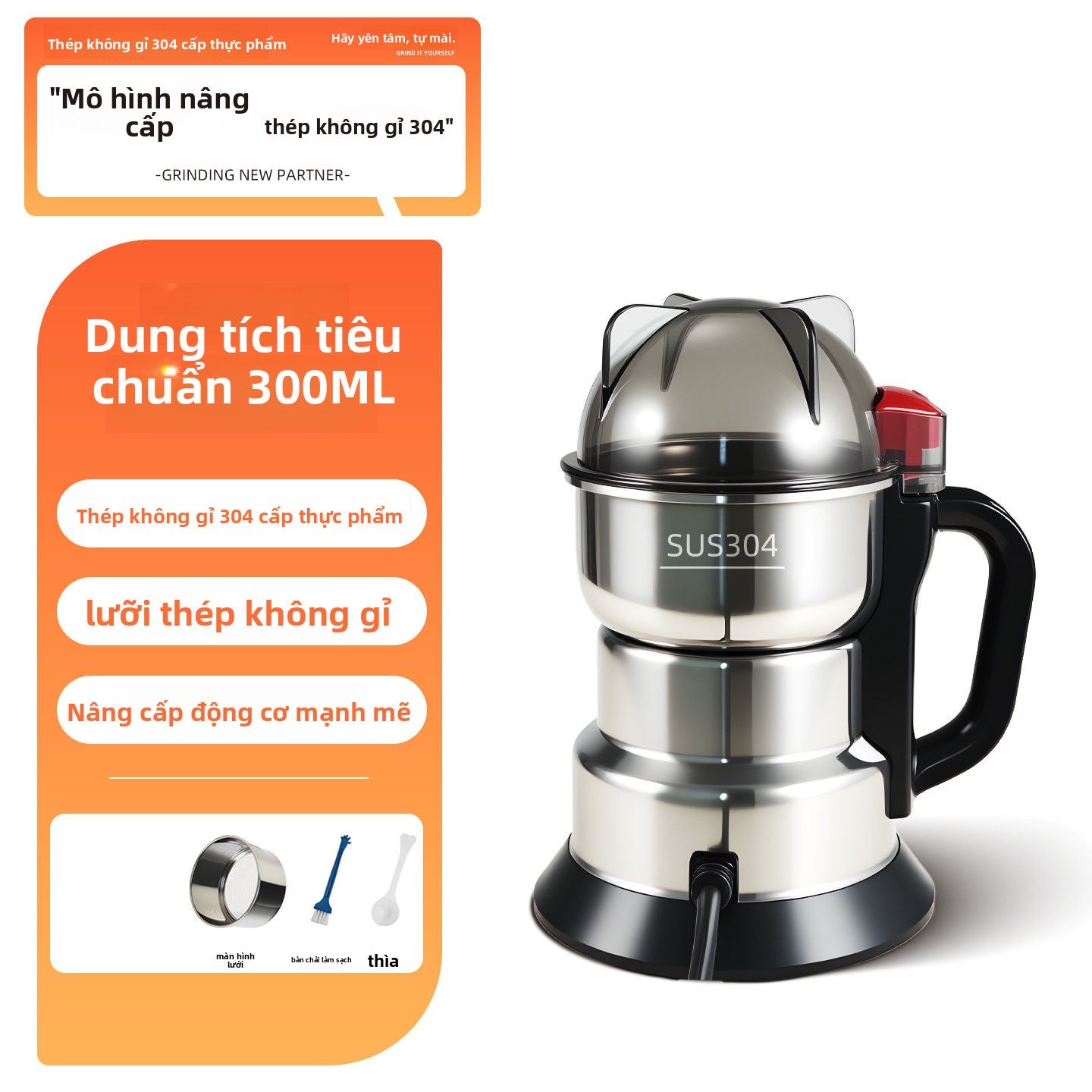 Máy nghiền gia đình Shuanghang 316 Máy nghiền thuốc Trung Quốc nhỏ để nghiền ngũ cốc siêu mịn