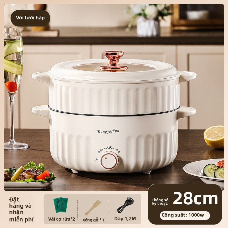 Nồi xào điện đa chức năng nồi nấu tất cả trong một nồi cơm điện gia đình không dính nồi điện nhỏ nồi