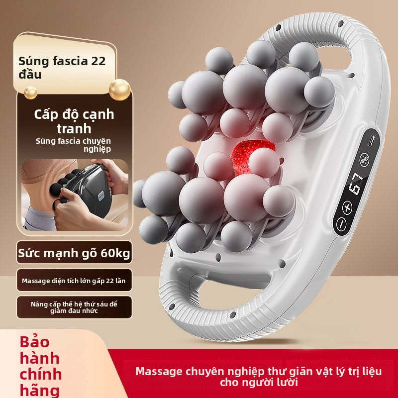 Máy  massage lưng cân gan chân nhiều đầu 22 đầu cơ bắp thư giãn cân gan chân đa chức năng điện lực lớn toàn thân