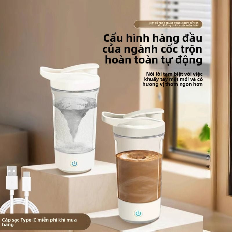 Cốc trộn hoàn toàn tự động 2025 cốc cà phê mới sạc điện với quy mô cốc lắc sữa đậu nành lười biếng d