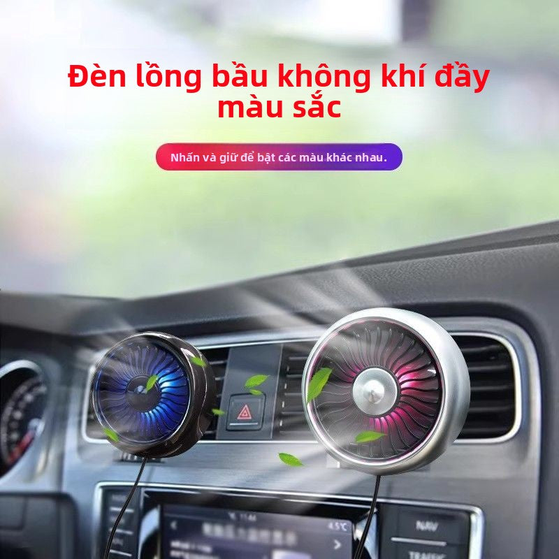 Quạt điện trên xe Shiai, bảng điều khiển ba bánh, cửa thoát khí USB cho xe, quạt nhỏ, làm mát xe, là