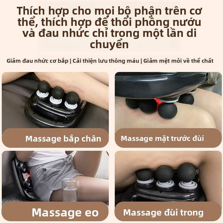 sáu đầu súng massage cơ bắp chuyên nghiệp thư giãn toàn thân búa massage tạo tác gõ búa