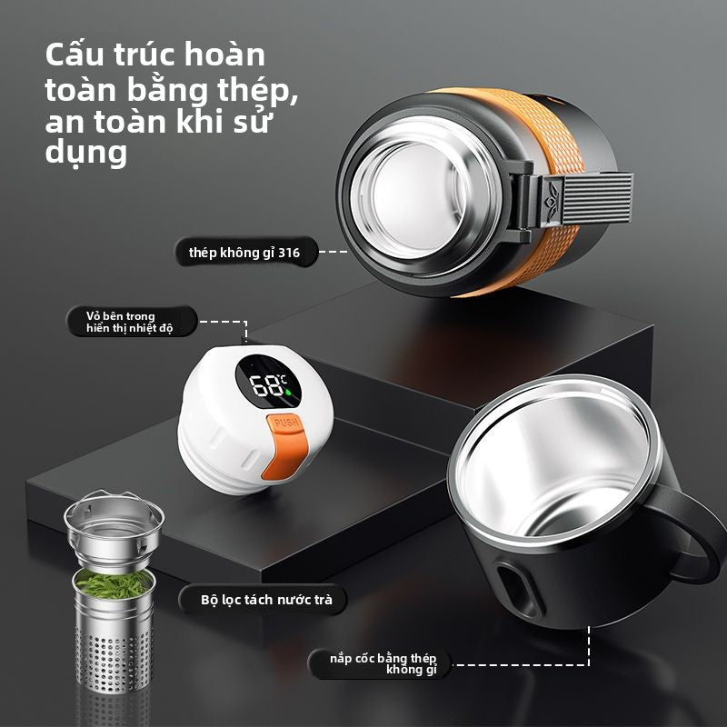 cốc giữ nhiệt bằng thép không gỉ giá trị màu sắc cao tách nước trà pha trà cốc giữ nhiệt cô