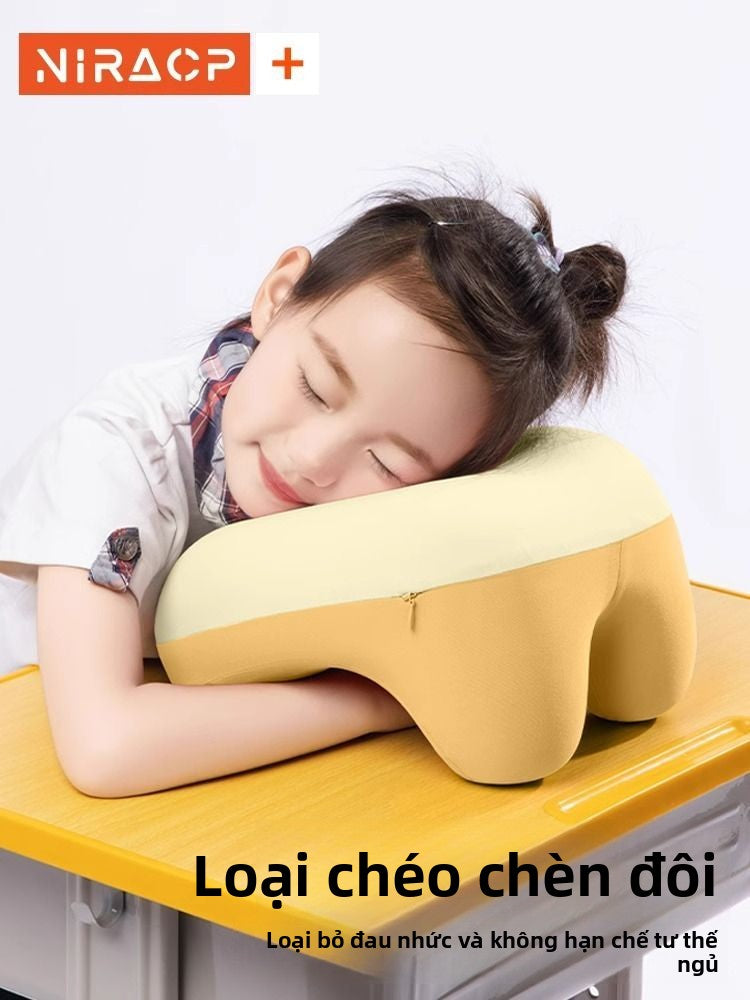 Gối ngủ trưa nằm gối ngủ học sinh tiểu học nằm gối bàn gối ngủ trưa dành riêng cho trẻ em gối ngủ tr