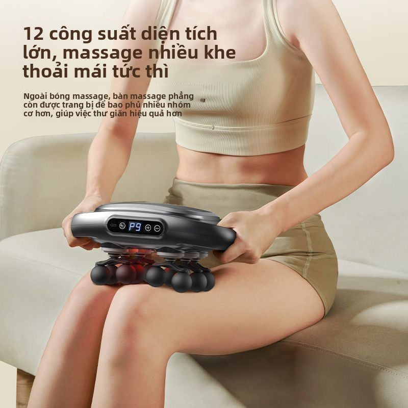 máy massage mười hai đầu cân gan chân súng thư giãn cơ bắp massage búa mạnh mẽ toàn thân