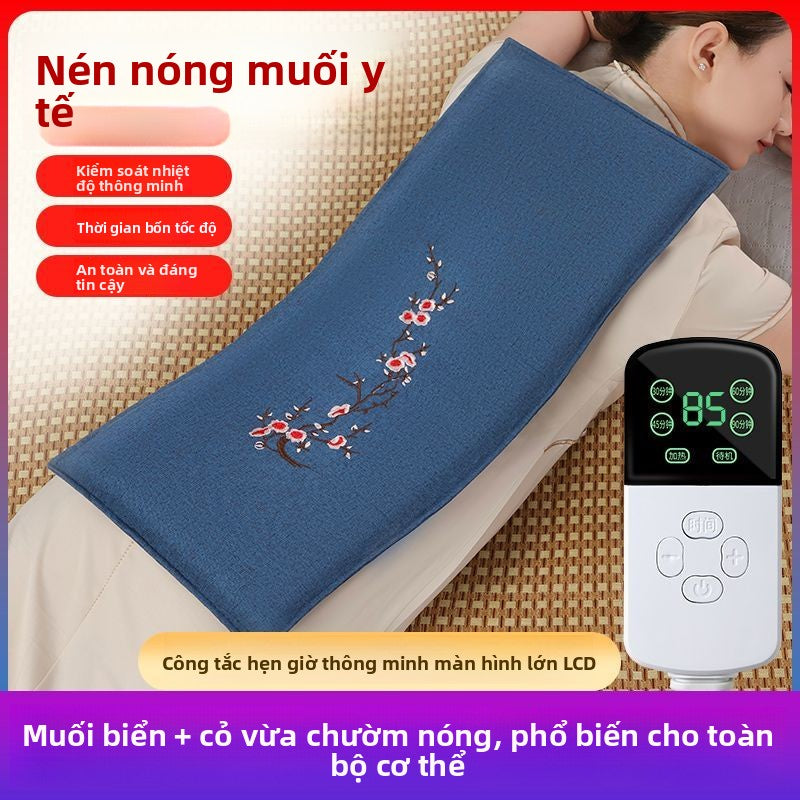 Túi muối túi nóng túi muối biển muối thô túi vật lý trị liệu chuyển động túi vai cổ thắt lưng toàn t