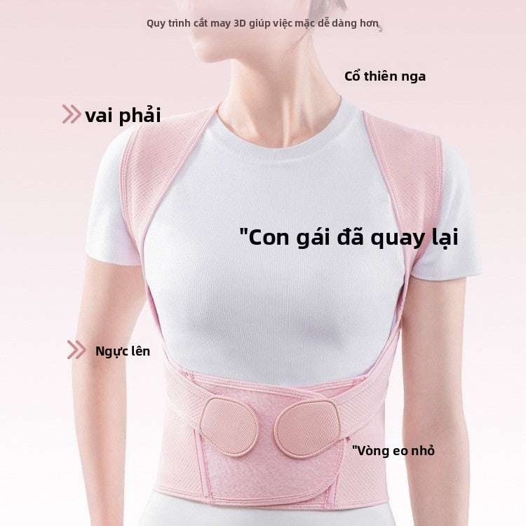 Dây đeo chỉnh hình lưng gù cho phụ nữ trưởng thành Dây đeo chỉnh hình lưng đẹp để sửa tư thế chống c