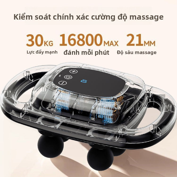 sáu đầu súng massage cơ bắp chuyên nghiệp thư giãn toàn thân búa massage tạo tác gõ búa