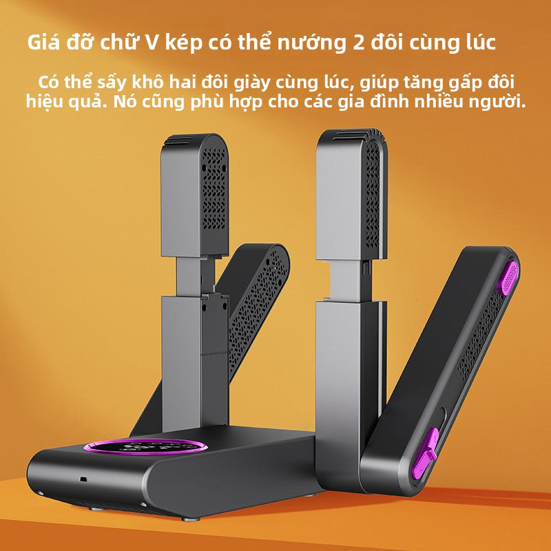 Máy sấy giày có thể gập lại  nhiệt độ không đổi hút ẩm máy sấy giày di động thời gian