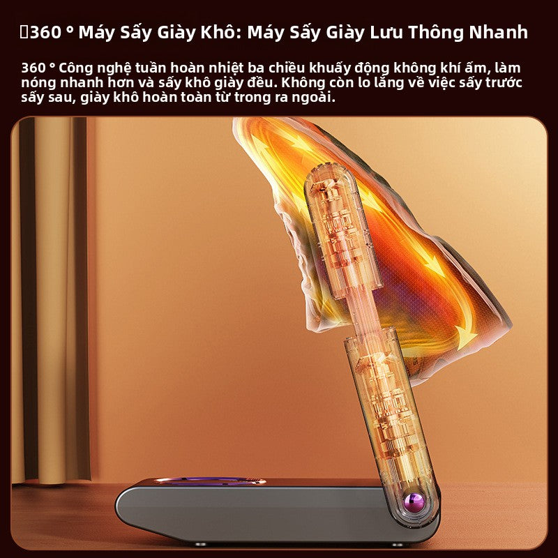 Máy sấy giày có thể gập lại  nhiệt độ không đổi hút ẩm máy sấy giày di động thời gian
