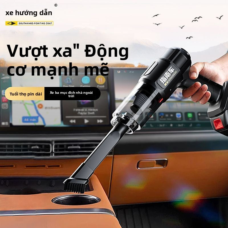 hút bụi xe sạc không dây cho xe gia đình công suất hút lớn mạnh nhỏ cầm tay mini xe