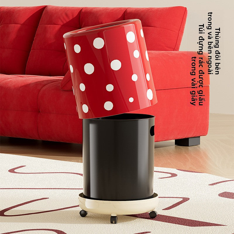 Thùng rác giá trị cao gia đình phòng khách phòng ngủ nhẹ sang trọng có thể di chuyển nhà bếp lớn côn