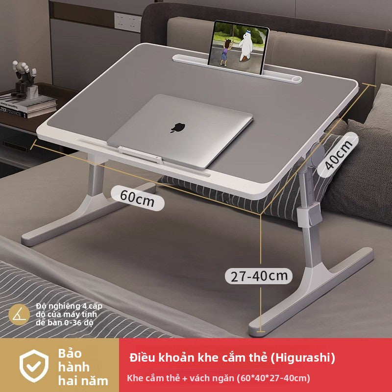 Bàn nhỏ trên giường có thể nâng bàn máy tính ký túc xá sinh viên bàn gấp đơn giản gia đình đơn giản