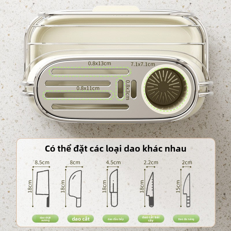 Giá đỡ dao nhà bếp giá đỡ gió kem giá đỡ gia đình đa chức năng dao đũa lồng giá đỡ bàn thớt dao đũa