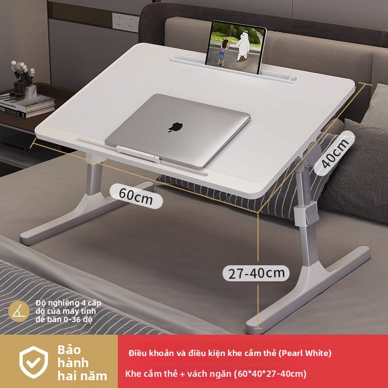 Bàn nhỏ trên giường có thể nâng bàn máy tính ký túc xá sinh viên bàn gấp đơn giản gia đình đơn giản