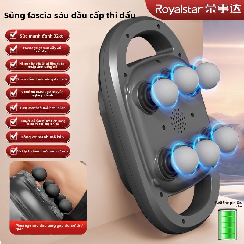 máy massage mười hai đầu cân gan chân súng thư giãn cơ bắp massage búa mạnh mẽ toàn thân