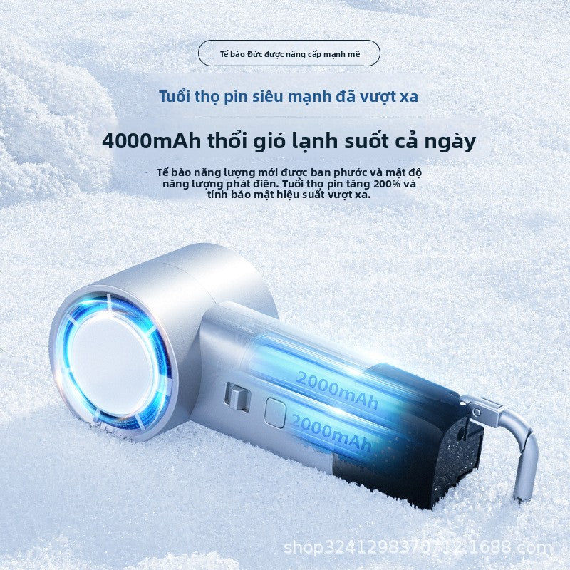 quạt không cánh turbo mini di động USB sạc máy tính để