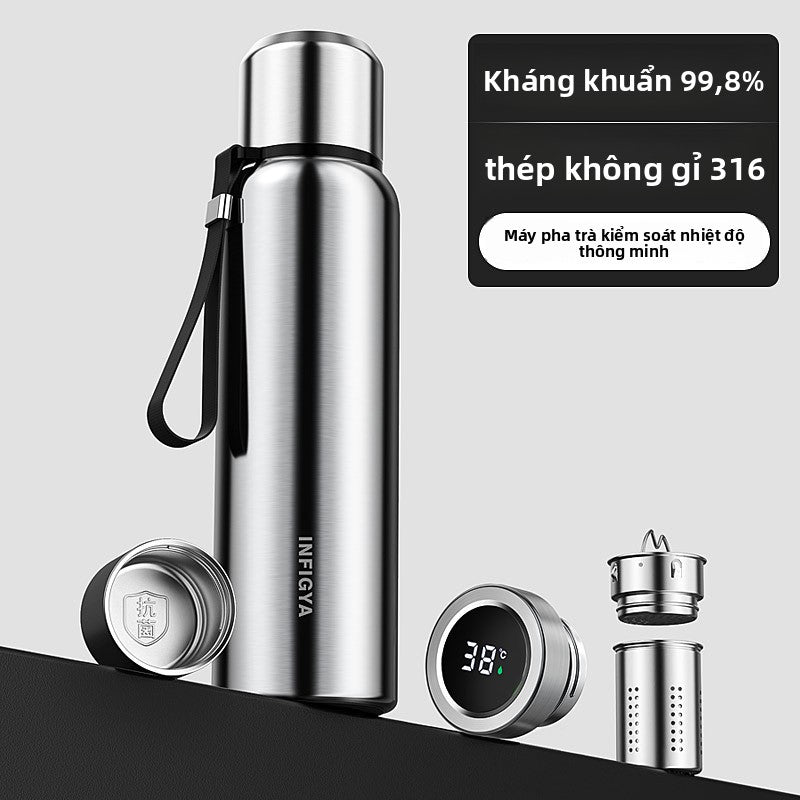 Bình giữ nhiệt Thép đầy đủ 316 thép không gỉ công suất lớn giữ nhiệt cốc nước pha trà giữ nhiệt cốc nước trà thể dụ
