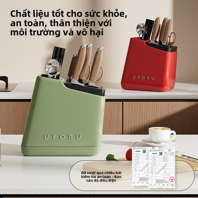 Giá lưu trữ hộp đựng đũa giá đỡ dao gia đình, mặt bàn nhà bếp, dao làm bếp đa chức năng, đũa, thìa,