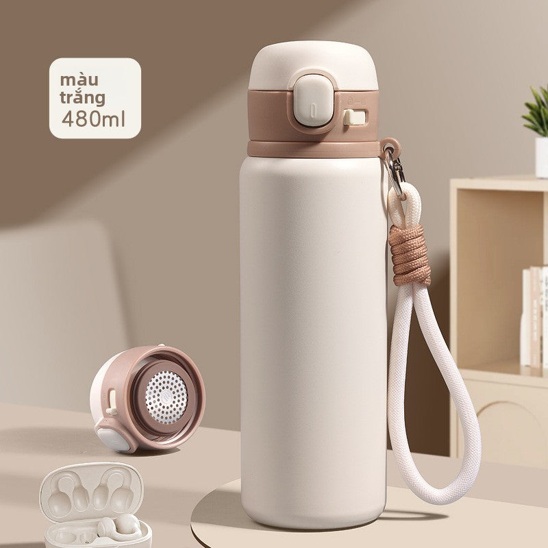 Cốc giữ nhiệt 316 màu sắc cao nảy cốc uống trực tiếp sinh viên cốc nước di động cốc cà ph