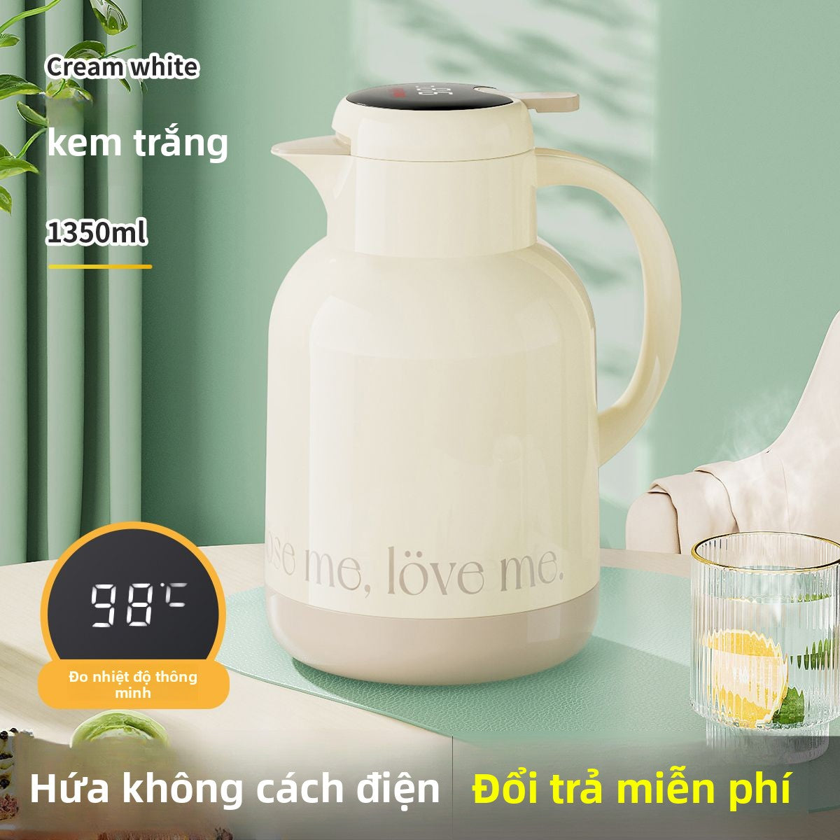 Bình giữ nhiệt Jeko Bình giữ nhiệt gia đình Bình giữ nhiệt công suất lớn bình nước nóng bên trong kí