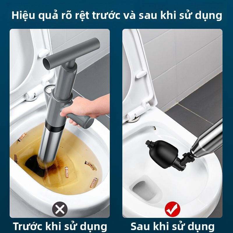 Máy thông tắc cống nhà vệ sinh gia đình