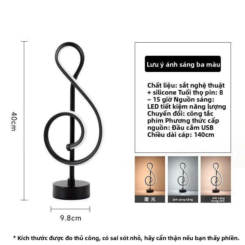 Đèn bàn Bắc Âu đèn đầu giường phòng ngủ đèn LED sáng tạo cá tính thanh không khí đèn ins gió giá trị