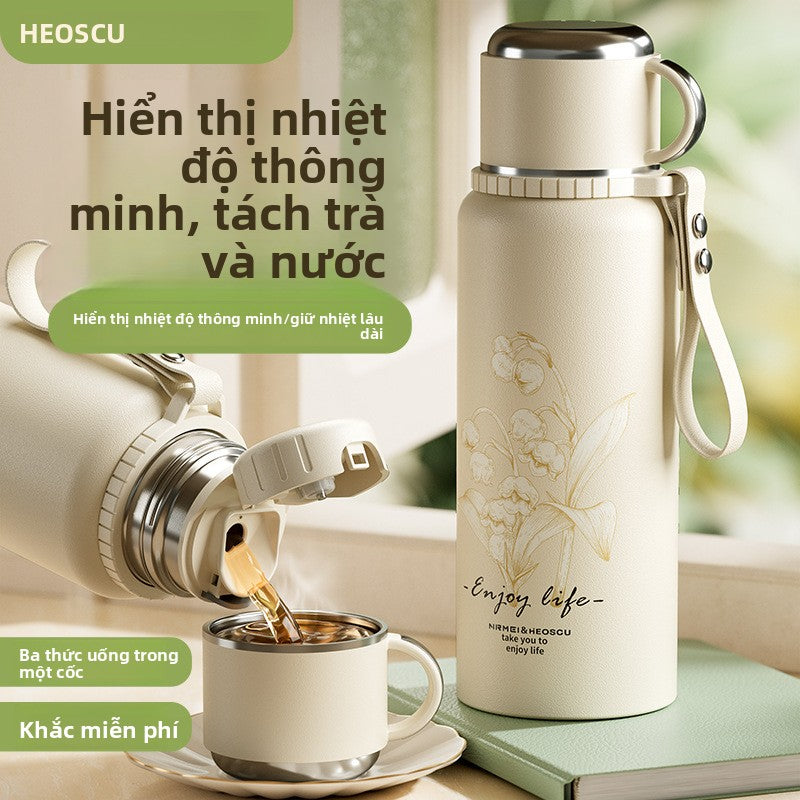 Bình inox 316 bình giữ nhiệt công suất lớn tách nước trà nữ pha trà cốc  mới bình giữ nhiệt cỡ lớn cốc