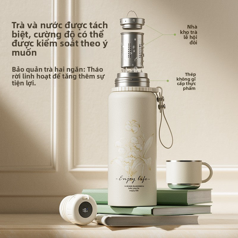 Bình inox 316 bình giữ nhiệt công suất lớn tách nước trà nữ pha trà cốc  mới bình giữ nhiệt cỡ lớn cốc
