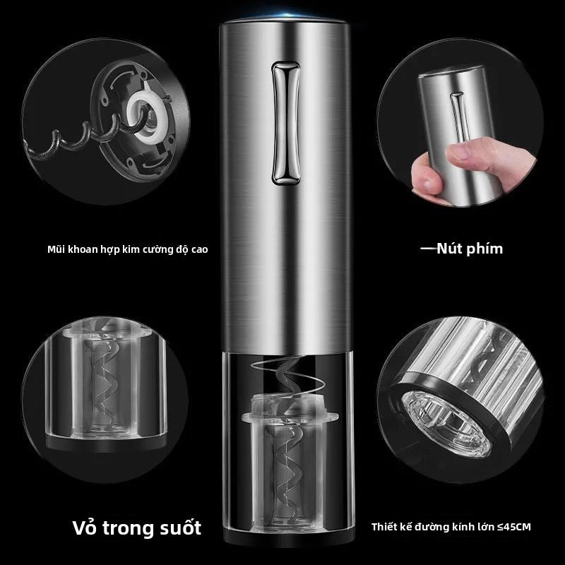 Máy mở chai rượu vang đỏ điện hoàn toàn tự động máy mở chai cao cấp rượu