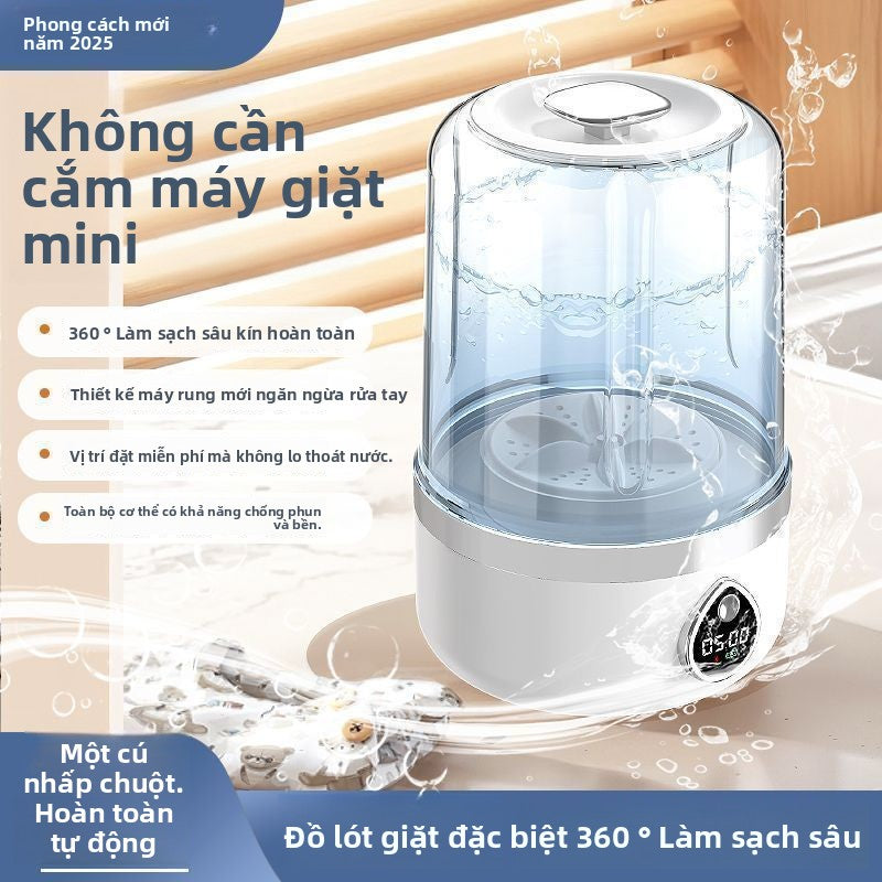 Máy giặt chuyên dụng giặt quần lót cài đặt vớ nhỏ di động không dây giặt máy làm sạch si