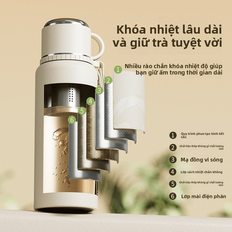 Bình inox 316 bình giữ nhiệt công suất lớn tách nước trà nữ pha trà cốc  mới bình giữ nhiệt cỡ lớn cốc