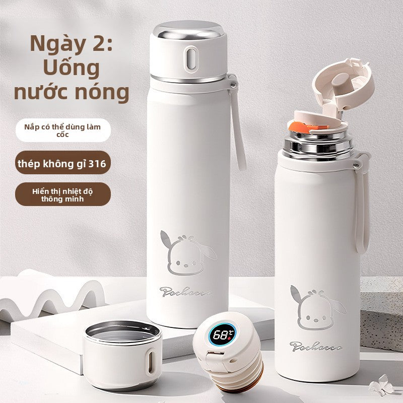 Cốc giữ nhiệt thông minh giá trị màu sắc cao 316 thép không gỉ dành riêng cho trẻ em đi học  mới