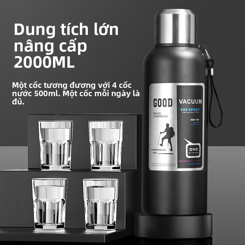 Bình giữ  nhiệt 316 thép không gỉ bên trong túi mật chân không đầy đủ bình giữ nhiệt bằng thép cho nam giới đi du lị