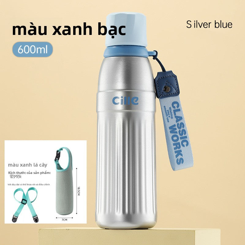 Cốc giữ nhiệt 316 inox không gỉ công suất lớn giá trị cao màu sắc thép không gỉ ống hút cốc nư
