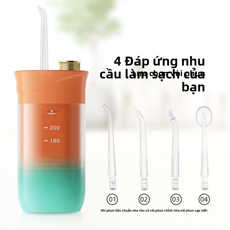 Tăm nước  điện Máy rửa răng mini gia đình Máy rửa răng di động có thể