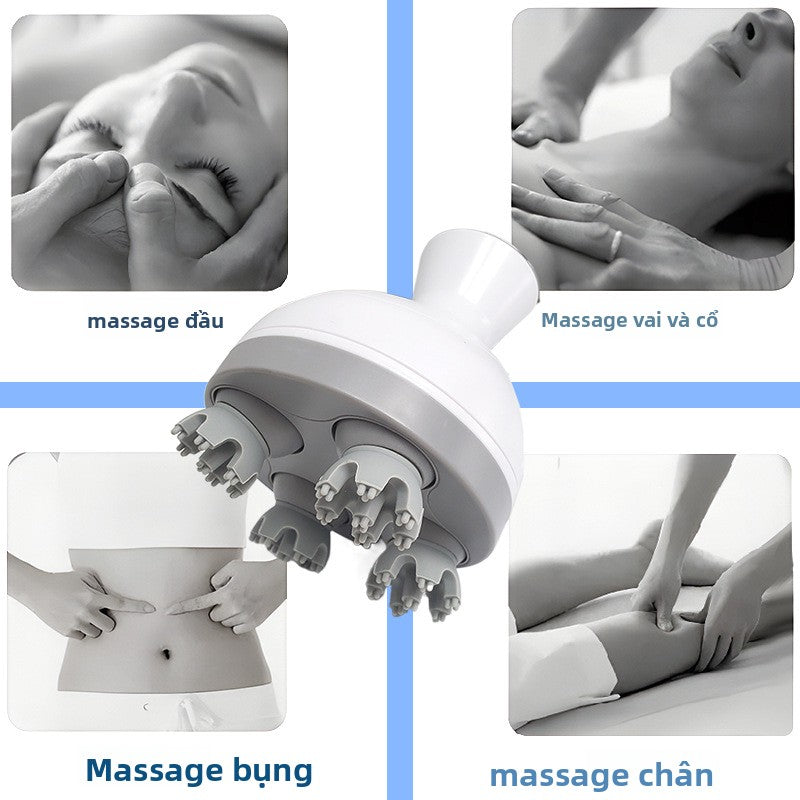 Máy massage đầu thông minh nạo vét kinh tuyến, massage đầu thú cưng, đau đầu, massage đầu, máy massa