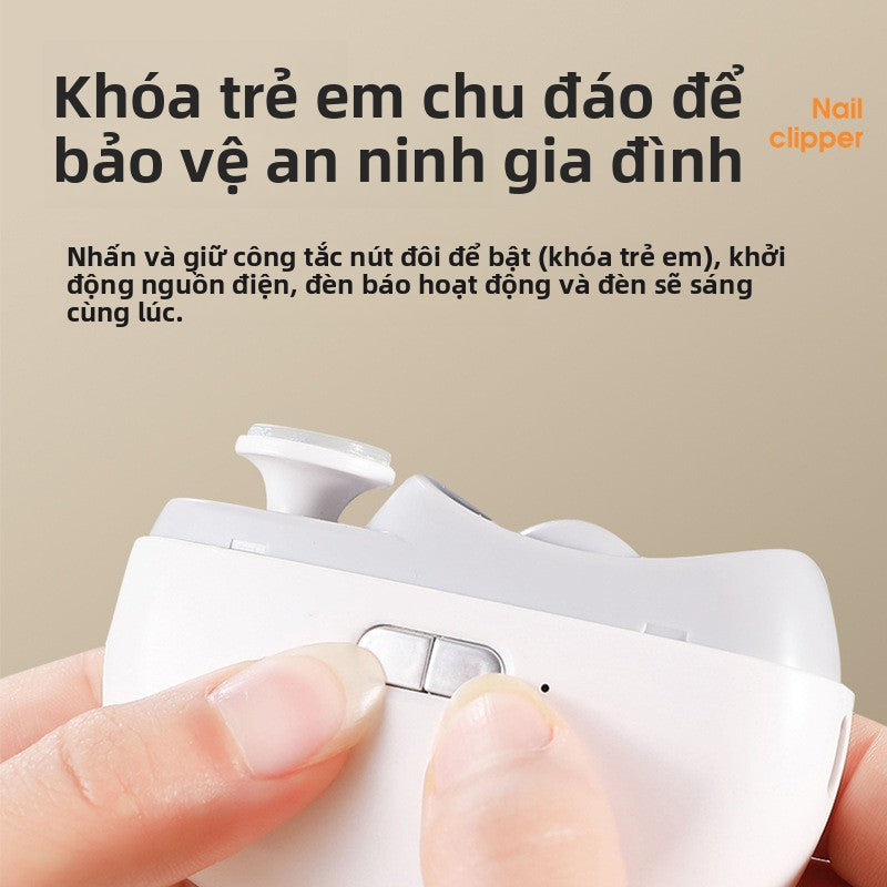 Máy mài móng tay điện cắt móng tay trẻ em người lớn chống kẹp móng tay kẹp tự động cắt móng tay máy