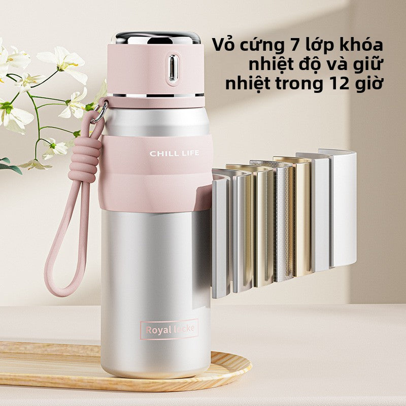Cốc giữ nhiệt thông minh 316 cấp thực phẩm giá trị cao cốc nước nhẹ sang trọng cao cấp cảm giác di đ