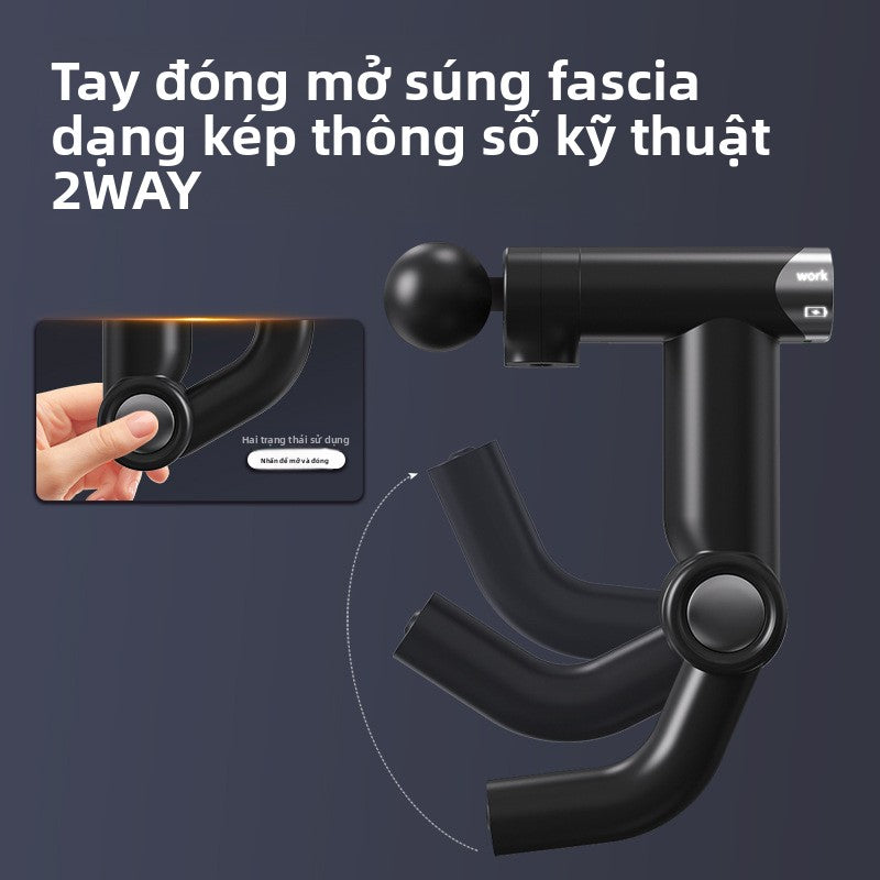 Súng massage cân gan chân chuyên nghiệp cấp thể dục cơ bắp thư giãn vật lý trị liệu rung máy massage làm nón