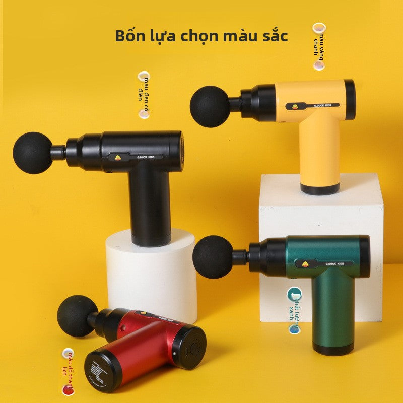 Máy massage súng cân gan chân vịt nhỏ màu vàng súng cân gan chân sạc súng cân gan chân thư giãn cơ b