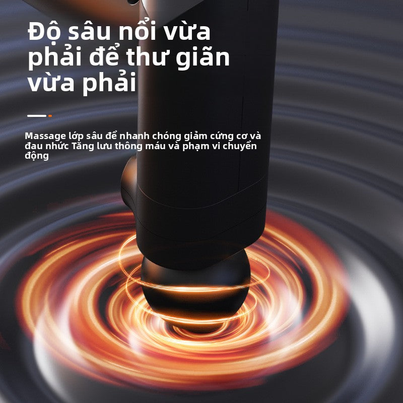 Súng massage cân gan chân chuyên nghiệp cấp thể dục cơ bắp thư giãn vật lý trị liệu rung máy massage làm nón