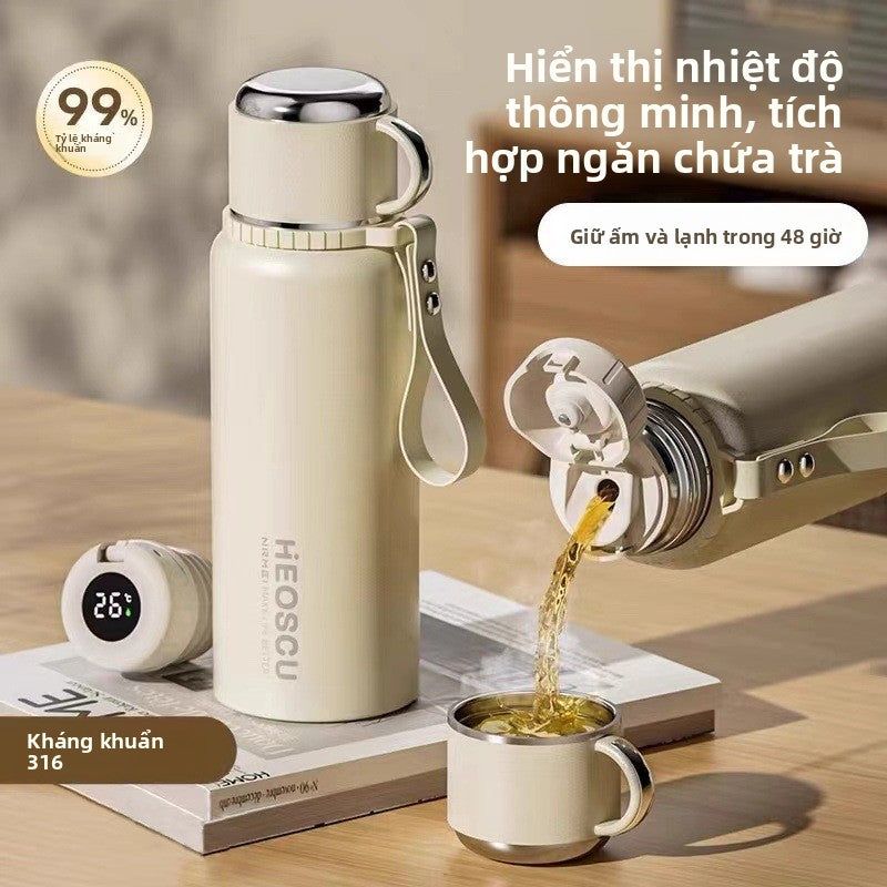Cốc giữ nhiệt 316 bằng thép không gỉ tách nước trà pha trà cốc  mới giữ nhiệt giữ lạn