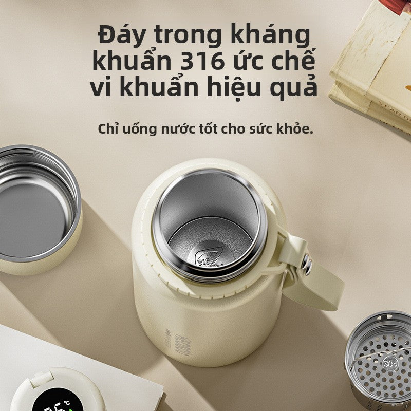 Cốc giữ nhiệt 316 bằng thép không gỉ tách nước trà pha trà cốc  mới giữ nhiệt giữ lạn
