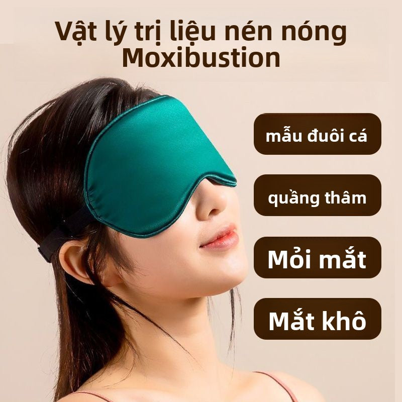 Máy massage thư giãn mắt nhung nóng nén hơi nước mặt nạ mắt nhiệt độ không đổi học sinh ngủ giảm mệt mỏi