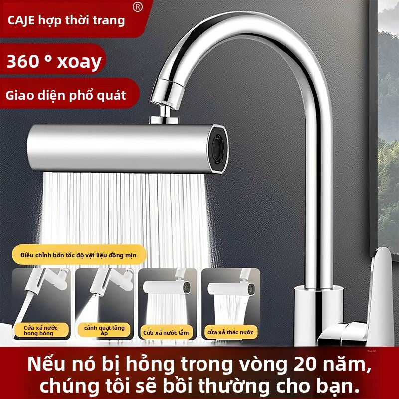Vòi nước nhà bếp của Triều Khiết, chậu rau, đồ tạo tác chống bắn tung tóe xoay v